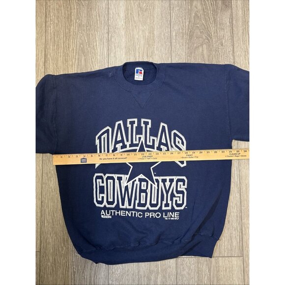 Vintage Mens XL Dallas Cowboys Sweatshirt 1995 NFL Russell Athletics US PROLINE - Picture 11 of 13